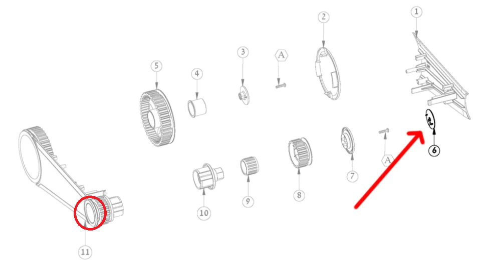 Tappo Copertura Ruota Piccola Spazzola Posteriore per Robot Piscina Maytronics Dolphin E 60 / Poolstyle 60 / Pro X90i / Wave 90i / C 90i / Explorer E 70 / Zenit 55 - 60 - 70 /M 550 – M 600 - M 700 / 99876154 - 998761591