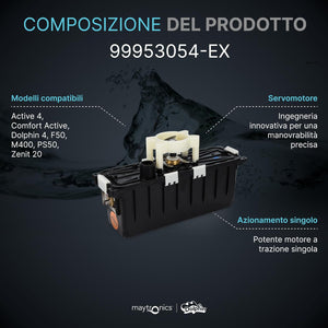 Box Motore con Centralina Robot Piscina Maytronics Dolphin Pro X1 / Wave 80 / Kaptur 400 - 500 / PS 50 – PS 60 / Explorer Plus / Maxi Kart / Zefiro SF 50 – SF 60 / M 400 – M 500 / Pulit E 70 – E 80 – E 90 / Zenit 20 - 30 / 9995382-ASSY - 99953054-EX