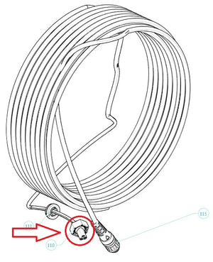 Kit Connessione Cavo / Motore per Robot Piscina Maytronics Dolphin Poolstyle AG – Plus – Advance - 30 – 35 – 35i - 40 - 50  / SX 30 - 40i / Mr 30 - 40i / SM 30 - 40i / E 10 – E 20 – E 25 – E 30 – E 35 – E 40 – E 50 / S 200 – S 300  / 9991271