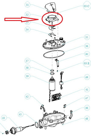 Adattatore Convogliatore di Flusso per Robot Piscina Maytronics Dolphin Poolstyle AG - Plus - Advance / SX 10 - 20 / SM 10 - 20 / Mini Kart / E 10 – E 20 - E 25 / S 50 - S 100 / ZFun / Liberty 200 – 300 – 400 / My Zefiro Plus / 9991740