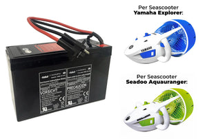 Batteria Seascooter Yamaha Explorer / Seal - Nautica Navigator / Skipper & Sea Doo Aquaranger - 12V / 7,5ah