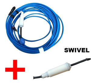 Cavo Galleggiante 18 Mt Dotato di Swivel con Connettori per Robot Piscina Maytronics Dolphin Z1b - Z2C - Z3i / S300 - S300i - S400 / Wolly / Run30 / Super 2000 - 3000 / SL300i / E30 - E35 - E40i / SM30 - SM40i / Busatta / SX30 - SX40i / Mr30 - Mr40i / Poolstyle30 - 35 - 40i & 50i 