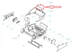 Peso Zavorra Posteriore per Robot Piscina Maytronics Dolphin E 60 / Poolstyle 60 / Pro X90i / Wave 90i / C 90i / Explorer E 70 / Zenit 55 - 60 - 70 /M 550 – M 600 - M 700 / 3726287