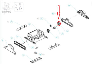 Puleggia di Trazione per Cingolo Nuova Versione (Dopo 2008) Robot Piscina Maytronics Dolphin Oasis 40 – 50 - 60 / PS 40 – 50 - 60 / Master M4 – M5 / X Force 20 – 30 / Urus 400 - 500 / M 400 – M 500 / Zefiro SF 40 – 50 - 60 / 3883645